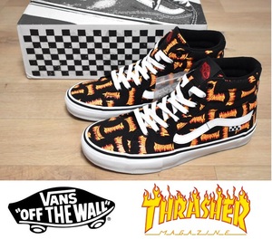 【送料無料】新品 VANS × Thrasher SKATE SK8-HI 26.5cm スラッシャー バンズ スケハイ ★