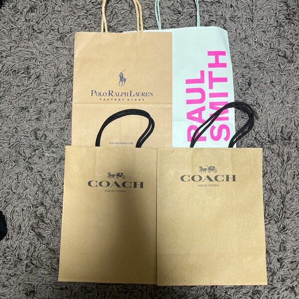 coach Paul Smith ポロラルフローレン　 ショップ袋 紙袋