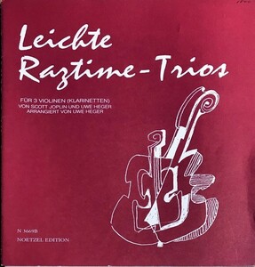 jo пудинг Leichte Ragtime-Trios (va Io Lynn три слоя .) импорт музыкальное сопровождение Scott Joplin Leichte Ragtime-Trios f?r 3 Violinen (Klarinetten)