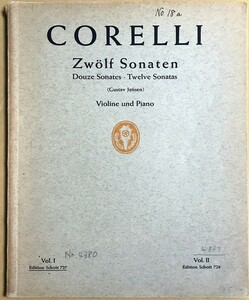 コレッリ 12のバイオリン・ソナタ Op.5 第1巻: 第1番-第6番 (ヴァイオリン＋ピアノ) 輸入楽譜 CORELLI Sonaten Op.5 Bd.1: Nr.1-6 洋書