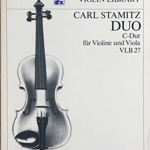 シュターミッツ 二重奏曲 ハ長調 (ヴァイオリン+ヴィオラ) 輸入楽譜 Stamitz Duo in C fur Violin und Viola 洋書の画像1