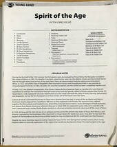 ヴィクター・ロペス スピリット・オブ・ジ・エイジ (スコア＋パート譜) 輸入楽譜 Victor Lopez Spirit of the Age 吹奏楽 洋書_画像2