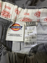 ★【dickies × f.o kids：ディッキーズ×F.O.キッズ】別注 総柄ロゴ ショートパンツ ショーツ ストレッチ キッズ siz150/グレー_画像7