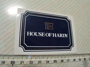 House of Hardy/ハーディ！レギュラー/ステッカー/シール　☆ ※ ヤフーショッピングストア/レア物商会・健美堂でも大量出品中！
