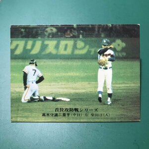 1976年　カルビー　プロ野球カード　76年　89番　中日　高木　　　　　【管理B70】