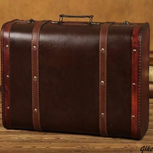 アンティーク調 収納 ボックス レトロ ビンテージ風 スーツケース ブラウン インテリア　雑貨　箱　カバン　かばん