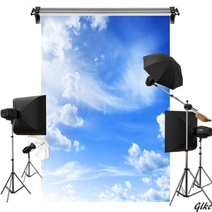 背景布 青空と白い雲 自然 風景 写真撮影用 背景 布 装飾用 カスタマイズ可能 おしゃれ タペストリー