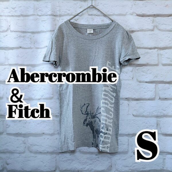 Abercrombie＆Fitch　レディース 半袖Tシャツ　グレー