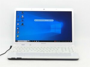 カメラ内蔵/中古/15.6型/ノートPC/Windows10/新品SSD256/8GB/AMD　E-450/SONY　VPCEL36FJ　 MS Office2021搭載　HDMI