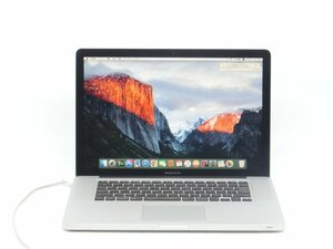 カメラ内蔵/SSD256GB/4GB/中古15.4型 1440ｘ900ノートPC 　Corei7　M620　2.67GHZ　 MacBook Pro　A1286 Capitan10.11.6　