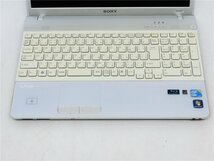 カメラ内蔵/15.6型/ノートPC/Windows10/爆速SSD240/4GB/COREi5 M480/SONY　VPCEB49FJ　無線マウス office搭載/テンキー/Bluetooth_画像2