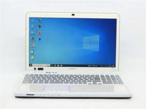 カメラ/15.6型/HDMI/無線WIFI/Buletooh/USB3.0/ノートPC/ブルーレイ/Win10/爆速SSD240/8GB/2世代i5/SONY　VPCCB48FJ　office搭載