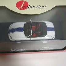 京商 KYOSHO　1/43　ミニカー　マツダ　ロードスター　ホワイト＆ブルーストライプ　J-collection_画像3