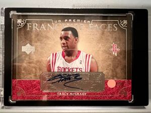 Super Rare 最高級直書/50 Franchise Faces Auto Rockets 07 Upper Deck Tracy McGrady トレイシー・マグレディ Panini NBA HOF 35 Seconds