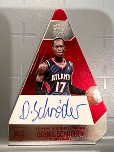 ダイカット直書/75 RC Auto 13 Panini Dennis Schroder デニス・シュルーダー NBA ルーキー サイン バスケ レイカーズ FIBA ワールドカップ