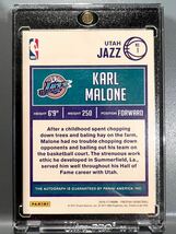 激レア/49 Auto 16 Panini Old School Signatures Karl Malone カール・マローン NBA 直筆 サイン Jazz ユタジャズ バスケ All-star HOF_画像2