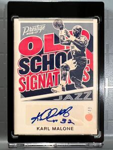 激レア/49 Auto 16 Panini Old School Signatures Karl Malone カール・マローン NBA 直筆 サイン Jazz ユタジャズ バスケ All-star HOF