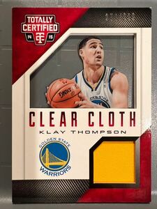 貴重初期 透明 NBA 実使用 Jersey 14 Panini Klay Thompson クレイ・トンプソン ユニフォーム Warriors ウォリアーズ バスケ All-star 3P王