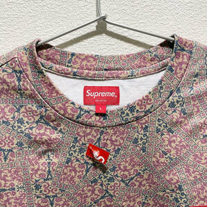 Supreme Small Box Tee Khaki Floral Cards 21fw シュプリーム スモールボックスロゴTシャツ Lサイズの画像2