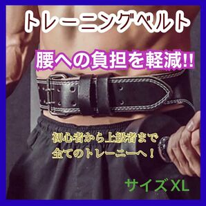 トレーニングベルト パワーベルト ウェイトリフティングベルト 重量挙げベルト XL 腰痛軽減 正しい姿勢