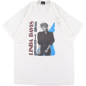 古着 90年代 スクリーンスターズ SCREEN STARS LINDA DAVIS リンダデイヴィス バンドTシャツ バンT USA製 メンズM ヴィンテージ /eaa358748