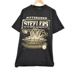古着 90年代 NFL PITTSBURGH STEELERS ピッツバーグスティーラーズ スポーツプリントTシャツ メンズXL ヴィンテージ /eaa320519