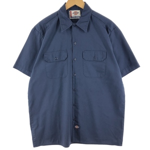 古着 ディッキーズ Dickies A LEGEND IN WORK 半袖 ワークシャツ メンズXL /eaa356663