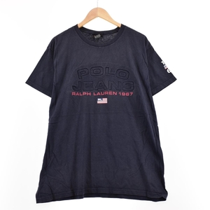 古着 ラルフローレン Ralph Lauren POLO JEANS COMPANY 半袖 プリントTシャツ メンズL /eaa320583