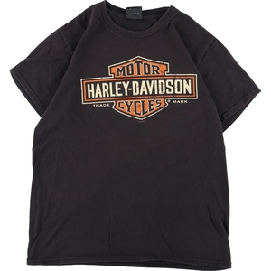 古着 ハーレーダビッドソン Harley-Davidson 両面プリント モーターサイクル バイクTシャツ メンズS /eaa358636