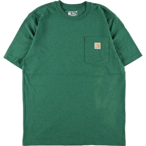 古着 カーハート Carhartt Loose Fit 半袖 ワンポイントロゴポケットTシャツ メンズL /eaa359301