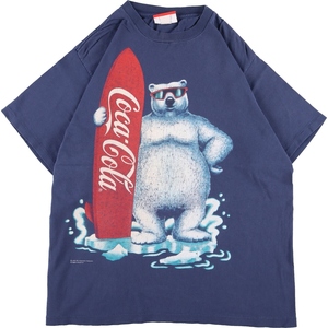 古着 90年代 COKE COCA-COLA コカコーラ ポーラテック アドバタイジングTシャツ USA製 メンズM ヴィンテージ /eaa359804