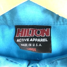 古着 90年代 ヒルトン HILTON バック刺繍 ボウリングシャツ USA製 メンズM ヴィンテージ /eaa358875_画像3