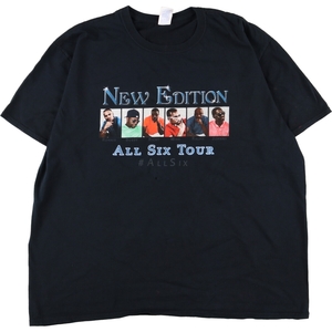 古着 ギルダン GILDAN NEW EDITION ニューエディション ALL SIX TOUR バンドTシャツ バンT メンズXL /eaa359826