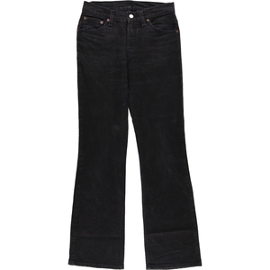 古着 リーバイス Levi's 517 SLIM FIT BOOT CUT ブラック ブーツカットジーンズ デニムパンツ USA製 レディースL(w29) /eaa358922