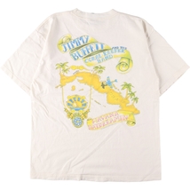 古着 90年代 giant JIMMY BUFFETT ジミーバフェット 両面プリント バンドTシャツ バンT USA製 メンズXL ヴィンテージ /eaa360215_画像2