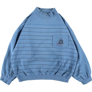  old clothes Docker's DOCKERS high‐necked mok neck border pattern one Point Logo sweat sweatshirt men's M /eaa361480