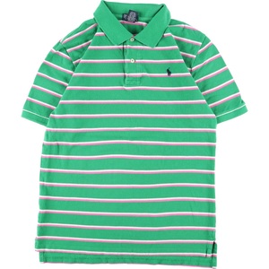 古着 ラルフローレン Ralph Lauren POLO by Ralph Lauren 半袖 ボーダー ポロシャツ レディースXL /eaa363601