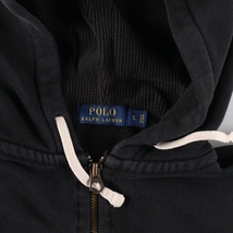 古着 ラルフローレン Ralph Lauren POLO by Ralph Lauren リバースウィーブ スウェットフルジップパーカー レディースL /eaa363276_画像3