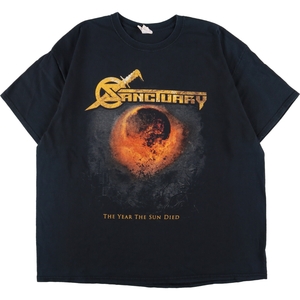 古着 ギルダン GILDAN SANCTUARY サンクチュアリ 両面プリント バンドTシャツ バンT メンズXL /eaa362997