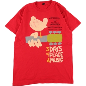 古着 タルテックス Tultex WOODSTOCK ウッドストック バンドTシャツ バンT メンズS /eaa364336