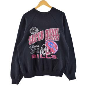 古着 TULTEX NFL バッファロー ビルズ Buffalo Bills プリントスウェットシャツ トレーナー USA製 メンズXL /eaa290991 【SS2309】