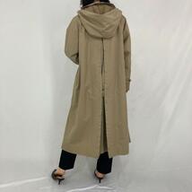 古着 バーバリー Burberry's 一枚袖 フード付き ステンカラーコート バルマカーンコート 英国製 レディースL /eaa296292 【SS2309】_画像2