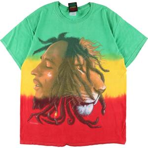 古着 BOB MARLEY ボブマーリー バンドTシャツ バンT メンズL /eaa317703 【SS2309】