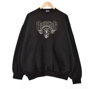 古着 LOGO7 NFL LAS VEGAS RAIDERS ラスベガス レイダース スウェットシャツ トレーナー USA製 メンズL /eaa300408 【SS2309】