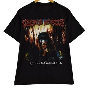 古着 ROCK CHANG CRADLE OF FILTH クレイドルオブフィルス COVERED IN FILTH バンドTシャツ バンT メンズM /eaa317244 【SS2309】