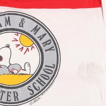 古着 ビックサイズ SNOOPY スヌーピー 七分袖 カレッジ キャラクタープリントTシャツ メンズXXXL ヴィンテージ /eaa367501_画像6