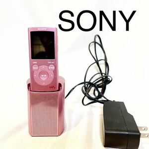 SONY WALKMAN ウォークマン NW-E062 ピンク　充電器付き　【OKMR237】