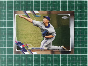 ★MLB 2021 TOPPS CHROME #15 山口俊／SHUN YAMAGUCHI［TORONTO BLUE JAYS／読売ジャイアンツ／巨人］ベースカード「BASE」★