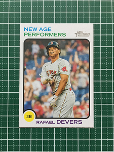 ★TOPPS MLB 2022 HERITAGE #NAP-6 RAFAEL DEVERS［BOSTON RED SOX］インサートカード「NEW AGE PERFORMERS」★