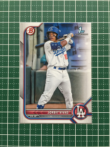 ★TOPPS MLB 2022 BOWMAN #BP-24 JORBIT VIVAS［LOS ANGELES DODGERS］ベースカード「PAPER PROSPECTS」「1st」★